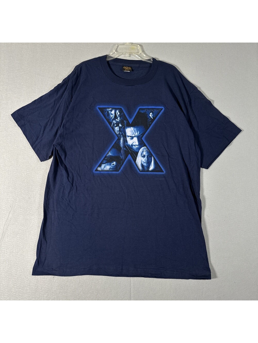 Vintage X Men Shirt XXL? Blue 2000 Wolverine Cyclops Storm Movie Promo Y2K